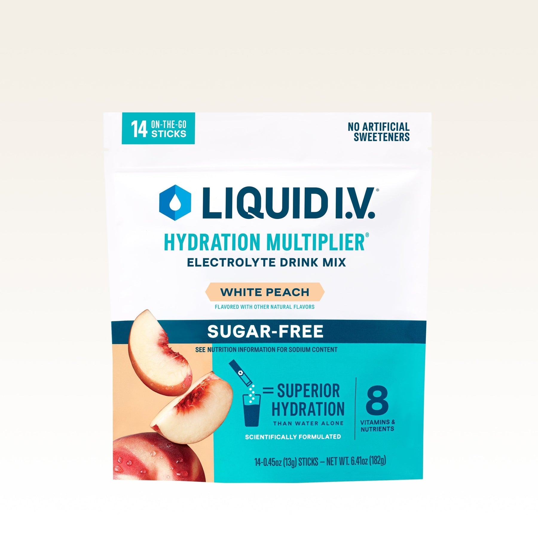 White Peach Hydration Multiplier® Sugar-Free - Travel Hydration
