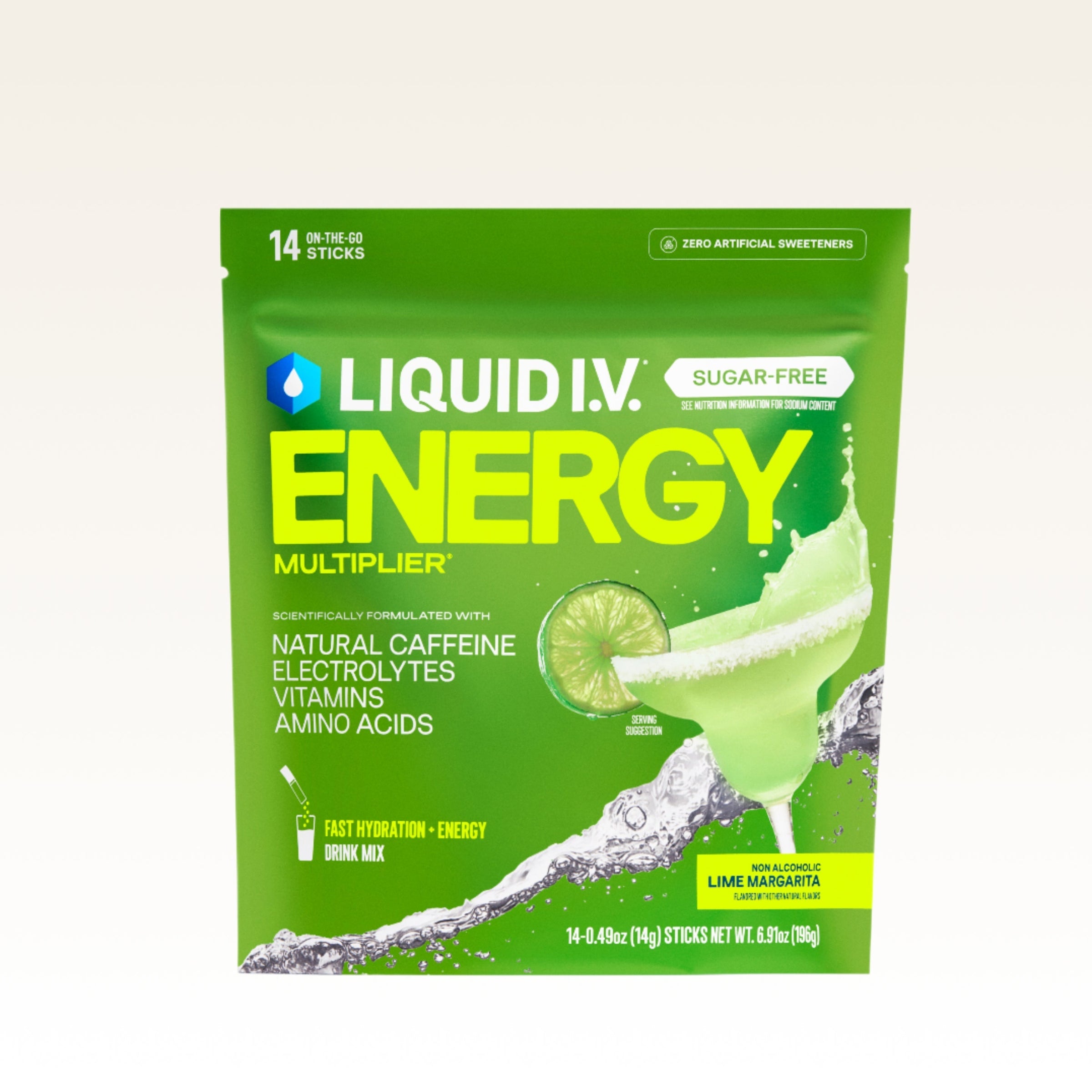 Lime Margarita Mocktail Sugar-Free Energy Multiplier® - Bright Energy Style
