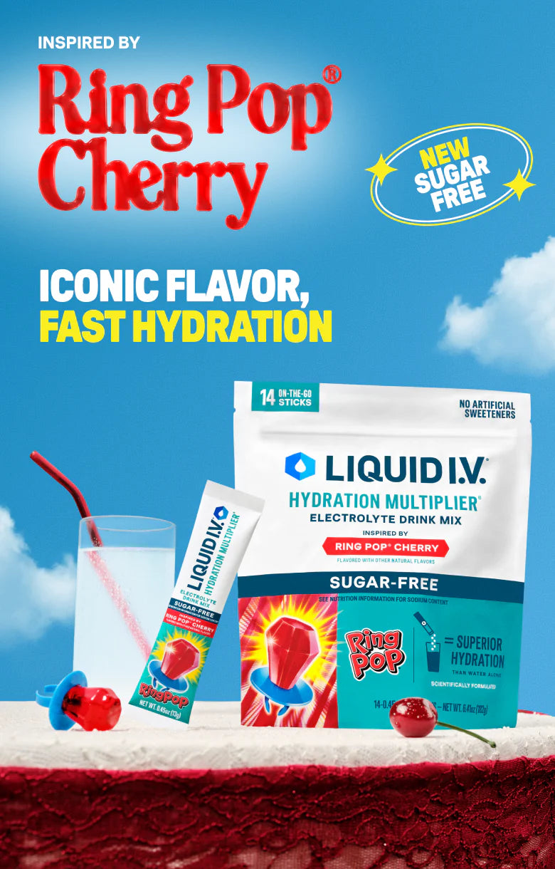 Ring Pop® Cherry Hydration Multiplier® Sugar-Free - Daily Favorite